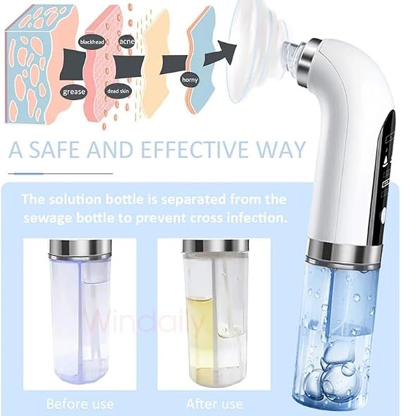 Super Micro Bubble Beauty Instrument,Hydra Facial / Water Cycling Blackhead Remover